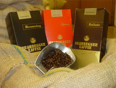 Braunegger Kaffee-Pakete verschiedener Sorten