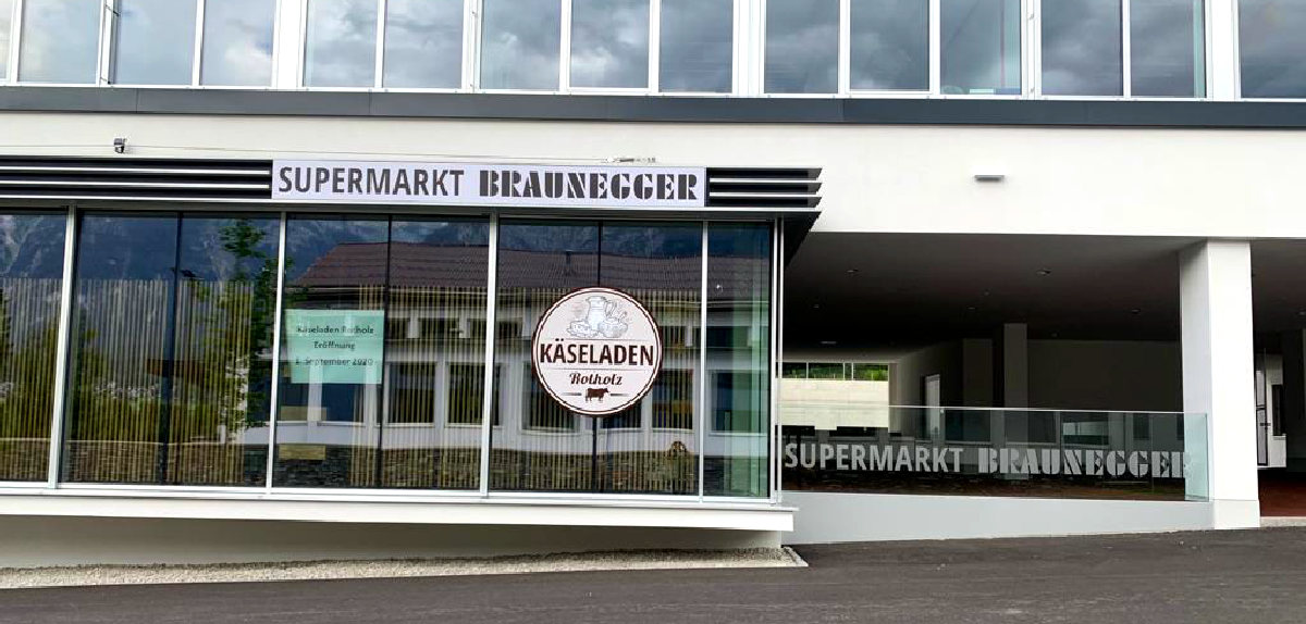 Supermarkt Braunegger mit Käseladen in Rotholz